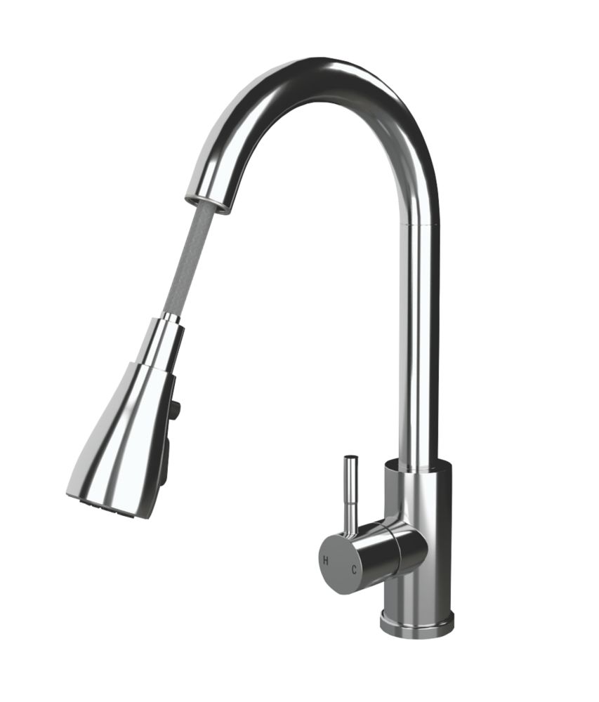 Image of ETAL Bucks Pull-Out Spray Mixer Tap Chrome 