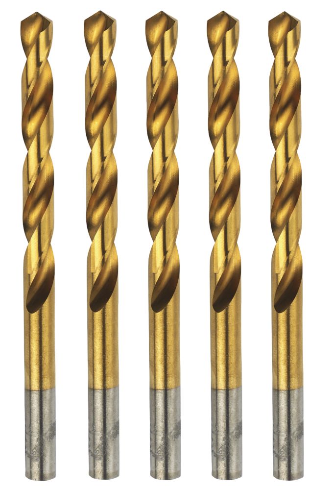 Image of Erbauer Straight Shank Ground HSS Drill Bits 6.5mm x 101mm 5 Pack 