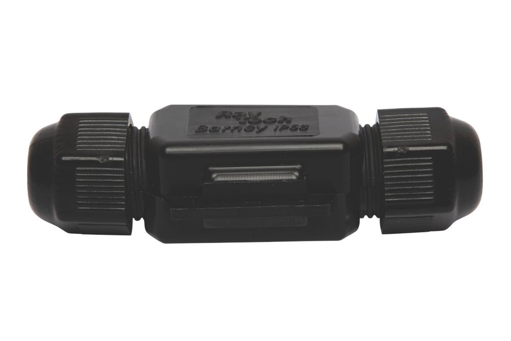 Image of Raytech Barney-N 2-Entry 2-Pole IP69K Gel-Filled Straight Cable Joint Black 