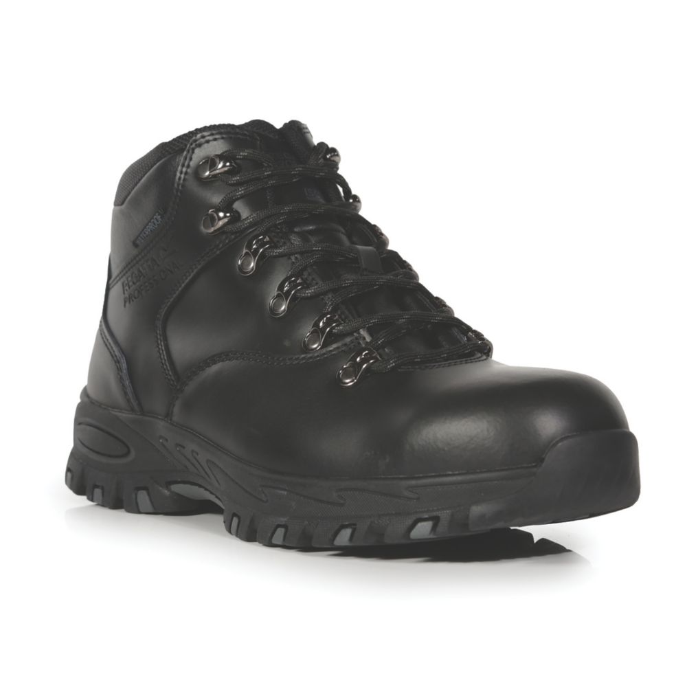 Image of Regatta Gritstone S3 Safety Boots Black Size 9 