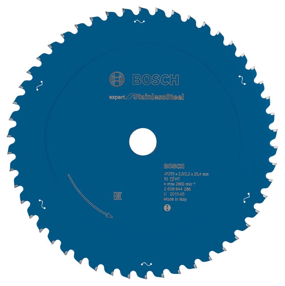 Image of Bosch Expert Stainless Steel Circular Saw Blade 255mm x 25.4mm 50T 