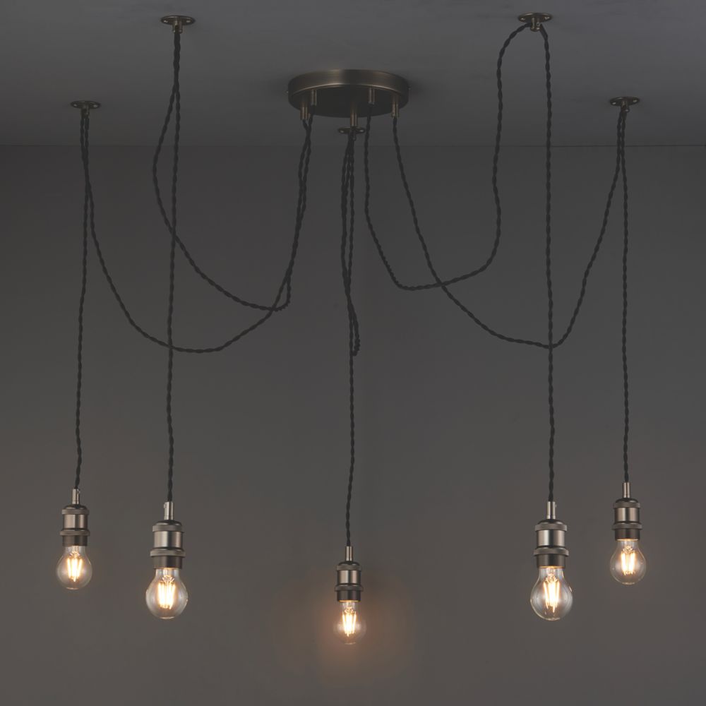 Image of Quay Design Denver 5-Light Pendant Brushed Bronze 