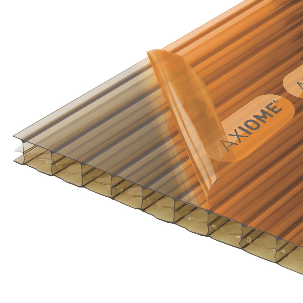Image of Axiome Triplewall Polycarbonate Sheet Bronze 690mm x 16mm x 2500mm 