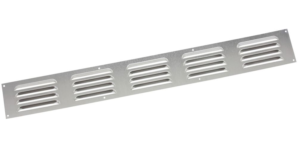 Image of Map Vent Fixed Louvre Vent Silver 466mm x 51mm 