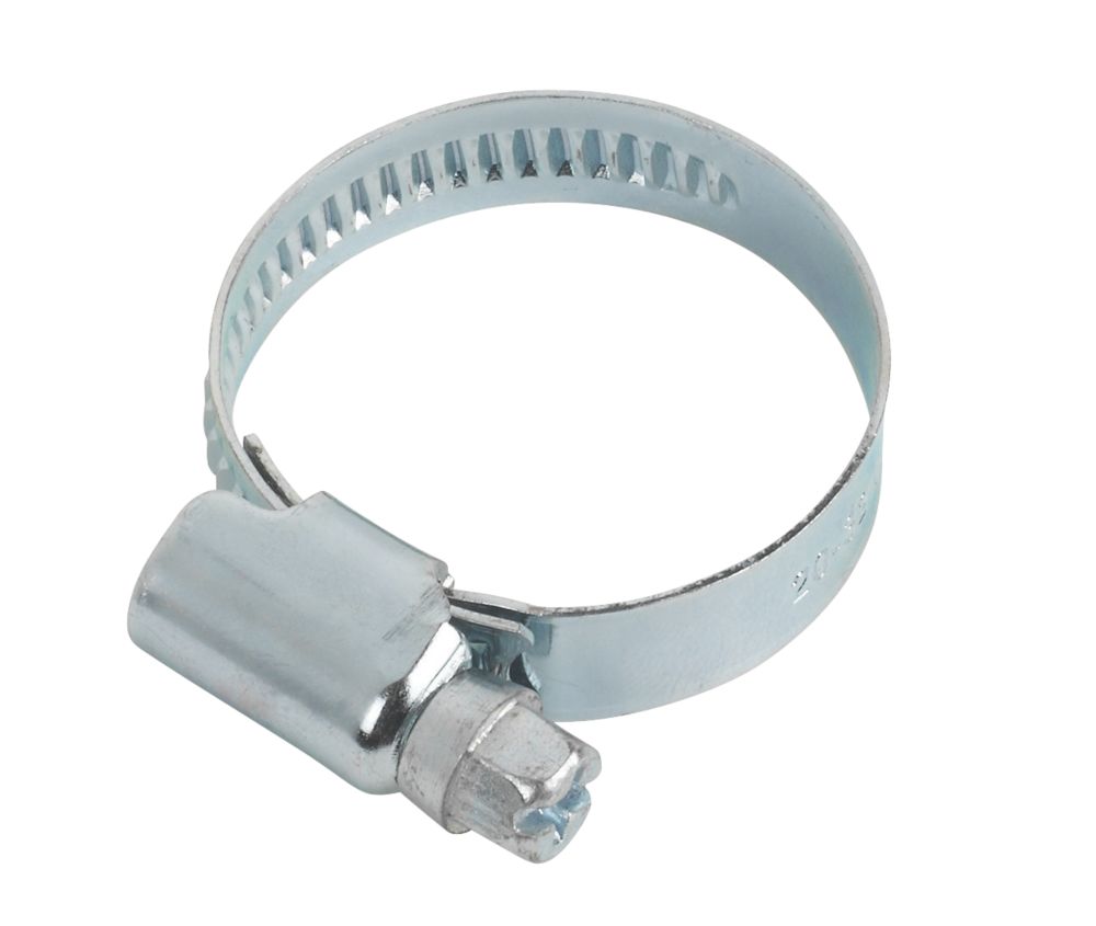 Image of Easyfix Blue Zinc-Plated Hose Clips 20-32mm 10 Pack 