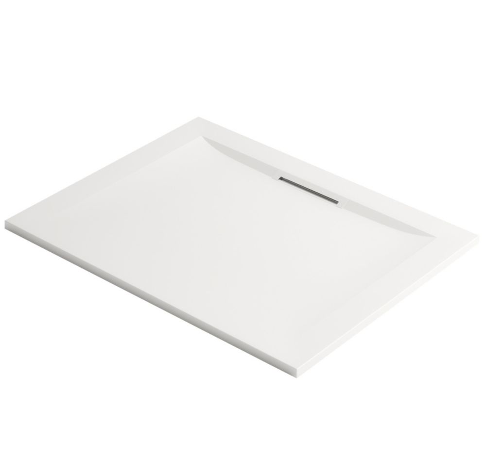 Image of Mira Flight Level Rectangular Shower Tray White 1200mm x 760mm x 25mm 