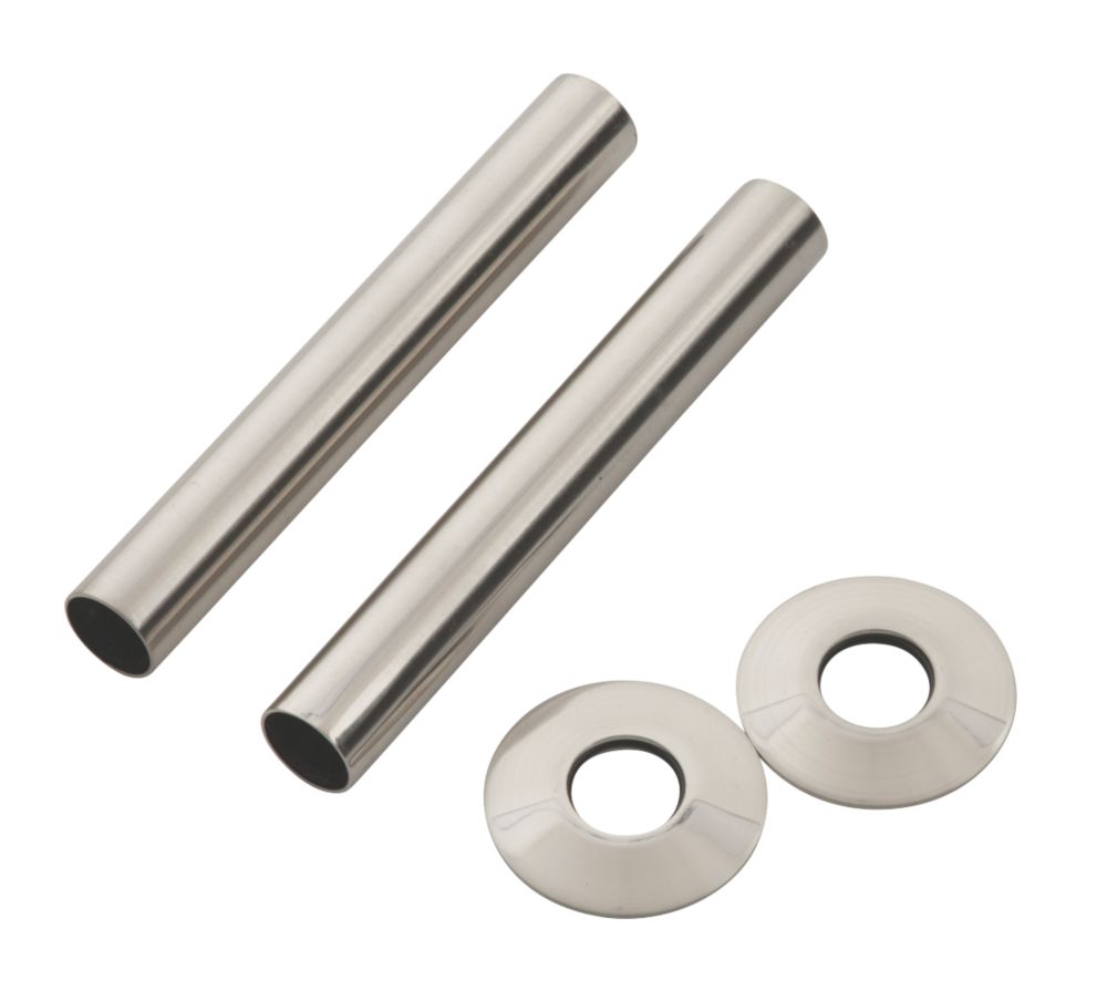 Image of Arroll Pipe Shroud Kit Brushed Nickel 18mm x 130mm 2 Pack 