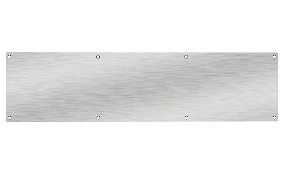 Image of Eurospec Fire Rated Door Kick Plate Satin Stainless Steel 915mm x 150mm 