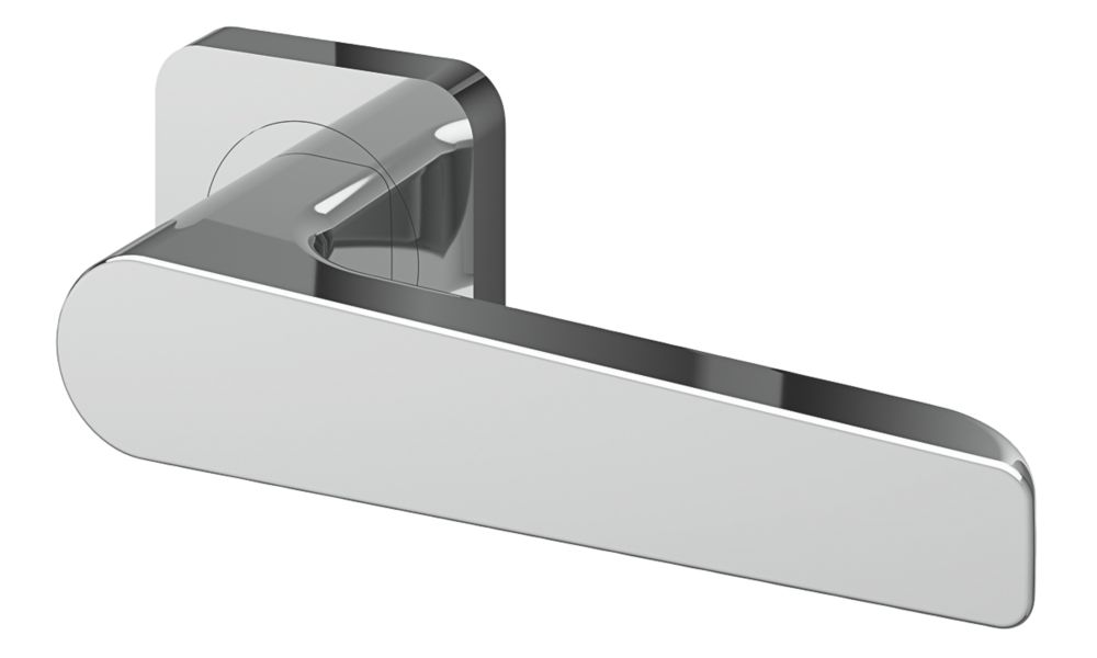 Image of Smith & Locke Door Handle Pair Polished Chrome 