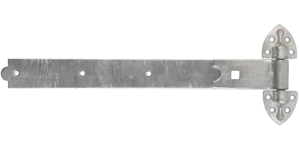 Image of Smith & Locke Self-Colour Heavy Duty Reversible Gate Hinges 30mm x 500mm x 185mm 2 Pack 