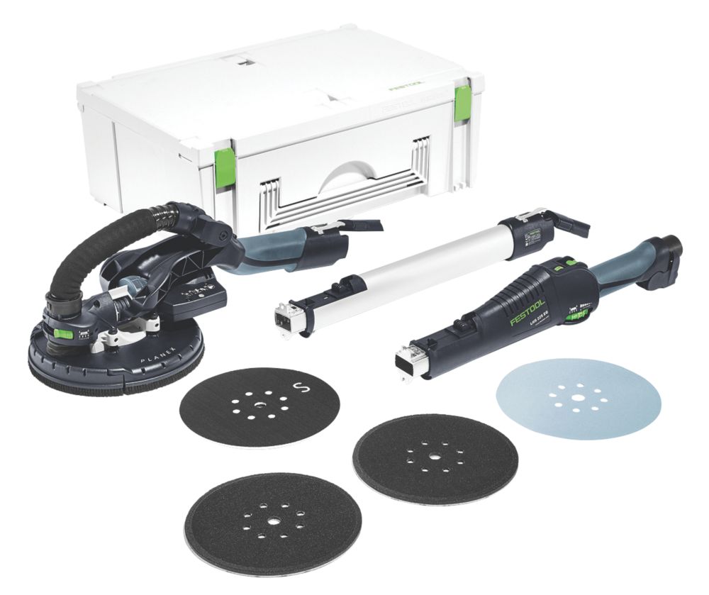 Image of Festool LHS 225 EQ-Plus/IP GB PLANEX 225mm Electric Long-Reach Drywall Sander 110V 