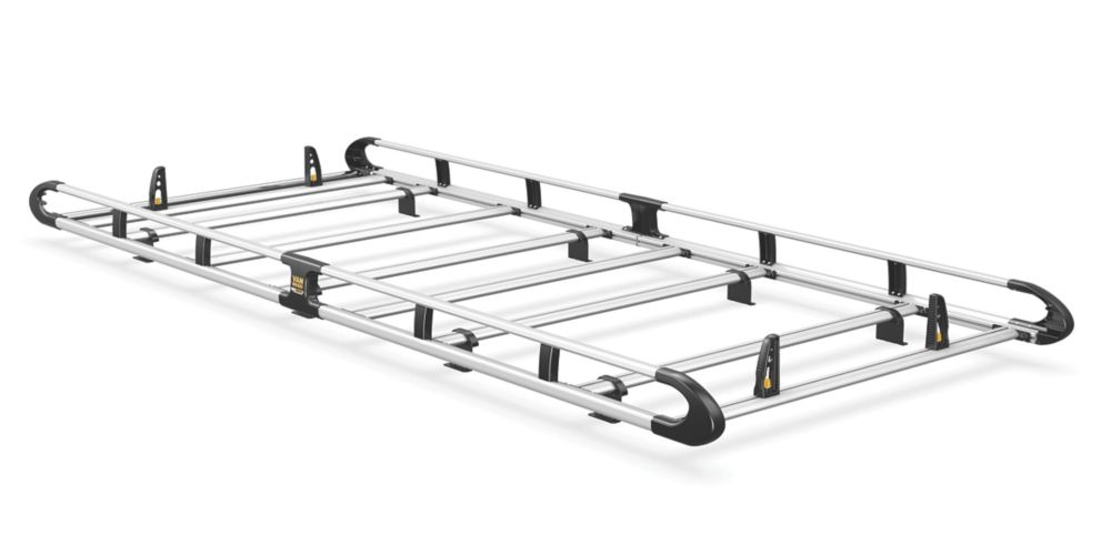 Image of Van Guard Volkswagen Transporter T6 2015 on Roof Rack - 8-bar ULTIRack+ L2 H1 Twin Door 