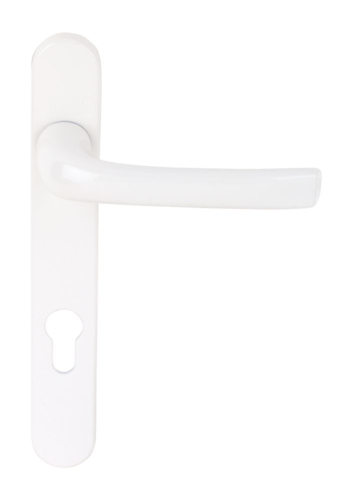 Image of Mila ProLinea Type A Lever Door Handles Pair White 