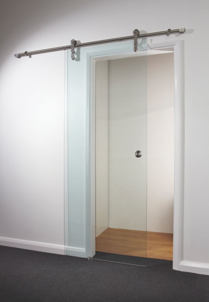 Image of Spacepro Clear Internal Sliding Glass Door Kit 2080mm x 840mm 