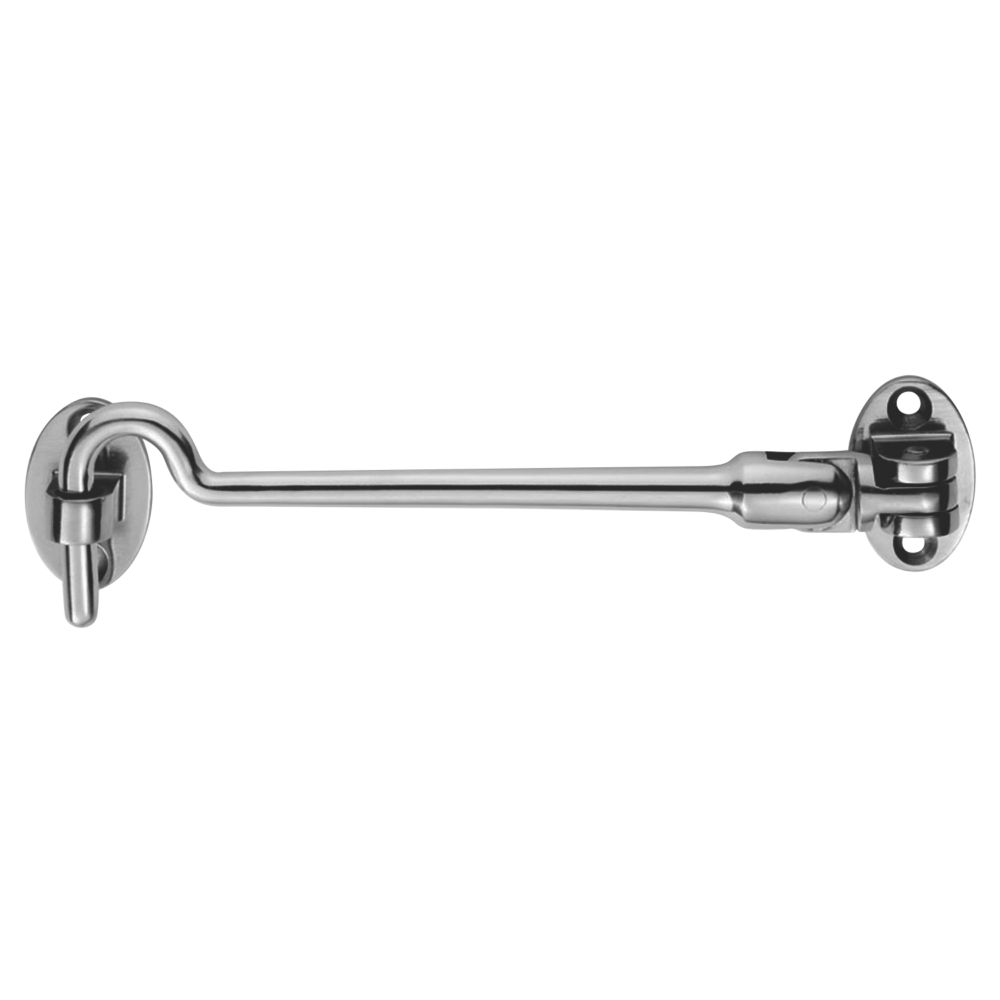 Image of Eurospec Silent Pattern Cabin Hook Bright Stainless Steel 100mm 