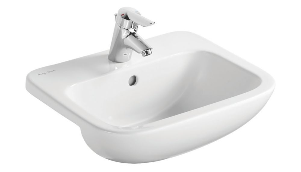 Image of Armitage Shanks Profile 21 Semi-Countertop Washbasin 1 Tap Hole 500mm 