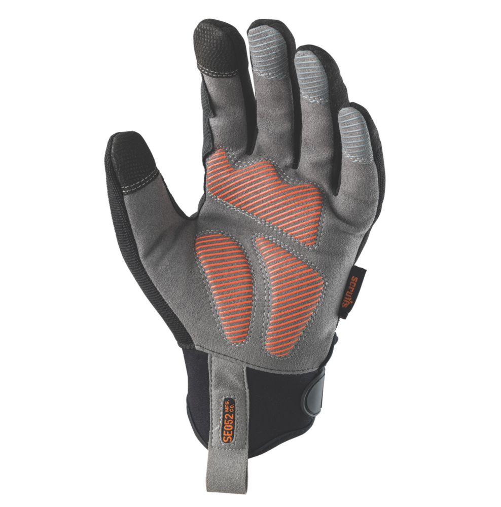 Image of Scruffs Trade Shock Impact Work Gloves Black and Grey X Large 