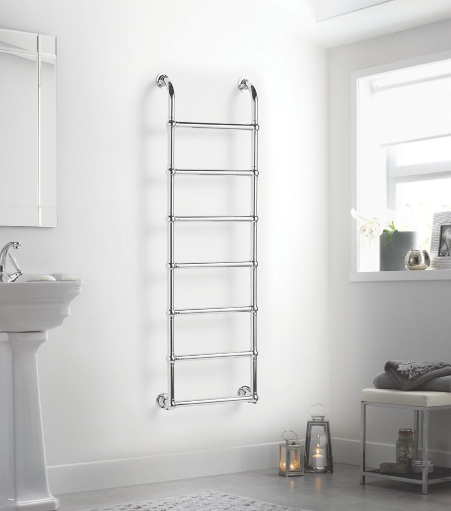 Image of Towelrads Upton Victorian Designer Towel Radiator 1600mm x 500mm Chrome 972BTU 