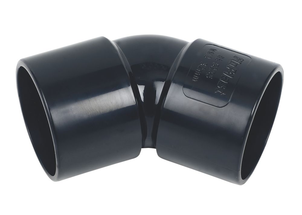 Image of FloPlast Solvent Weld Bends 135Â° Black 32mm 5 Pack 