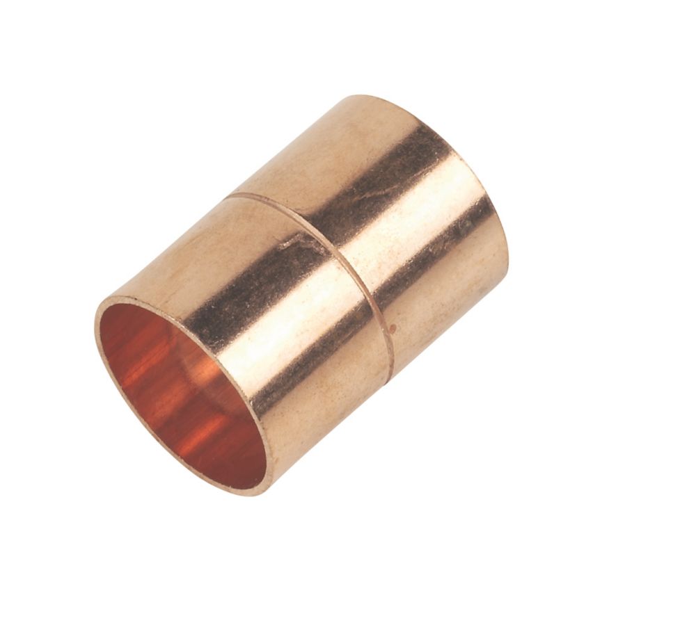 Image of Flomasta End Feed Equal Couplers 22mm 2 Pack 