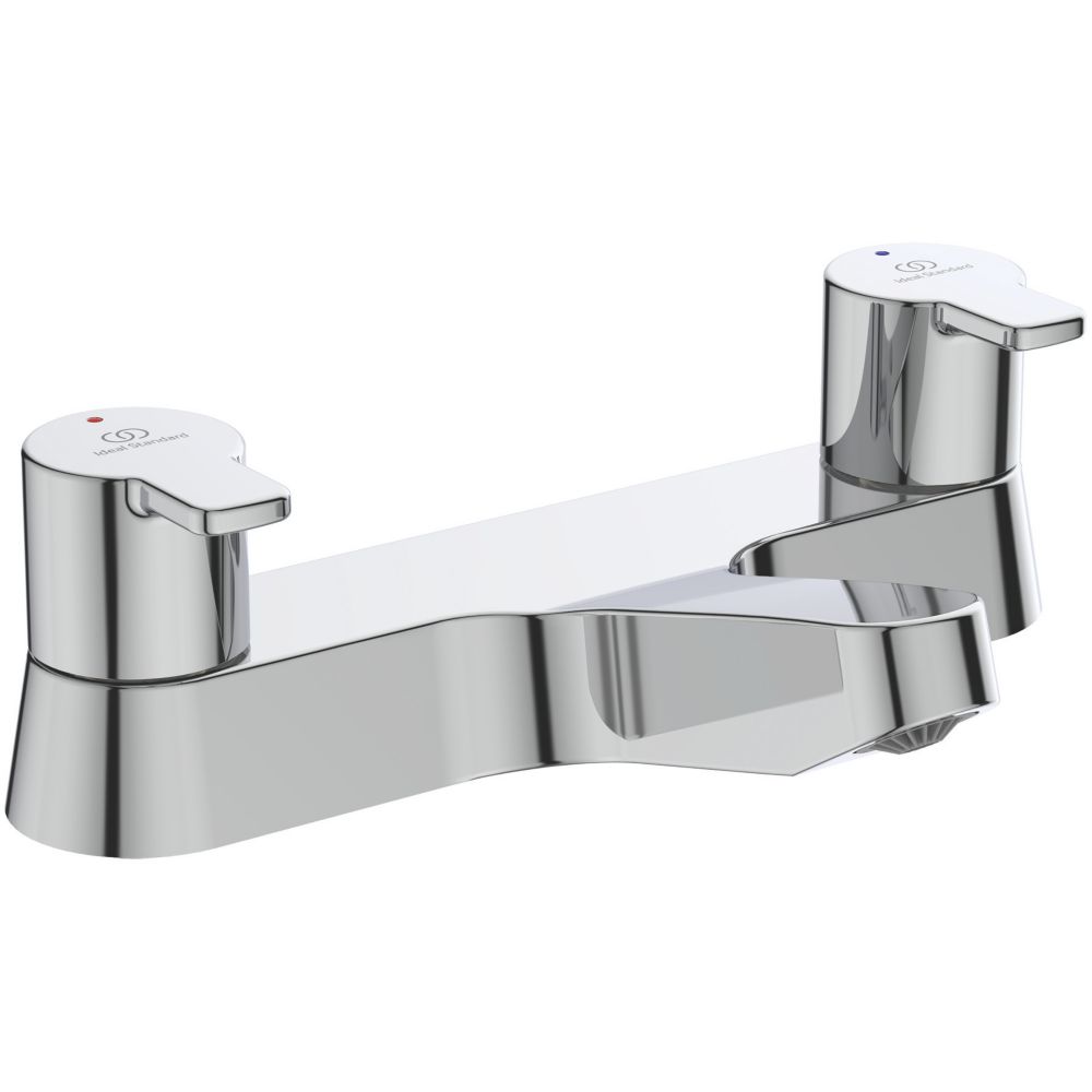 Image of Ideal Standard Calista Deck-Mounted Dual Control Bath Filler Chrome 