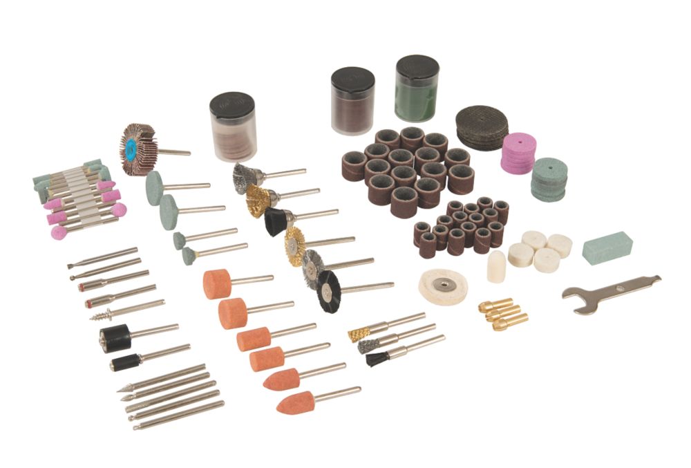 Image of Silverline Rotary Tool Accessory Kit 216 Pieces 