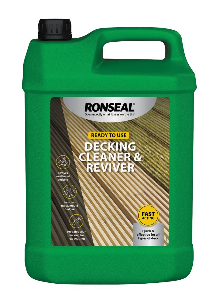 Image of Ronseal Decking Cleaner Clear 5Ltr 