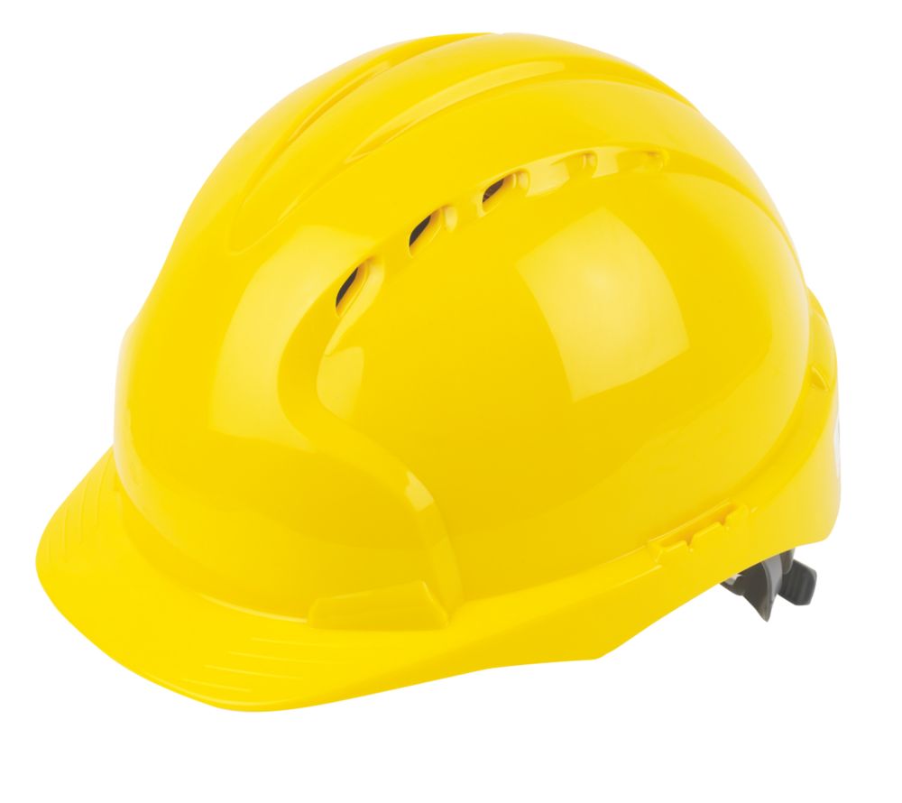 Image of JSP EVOLite Vented Safety Helmet Yellow 