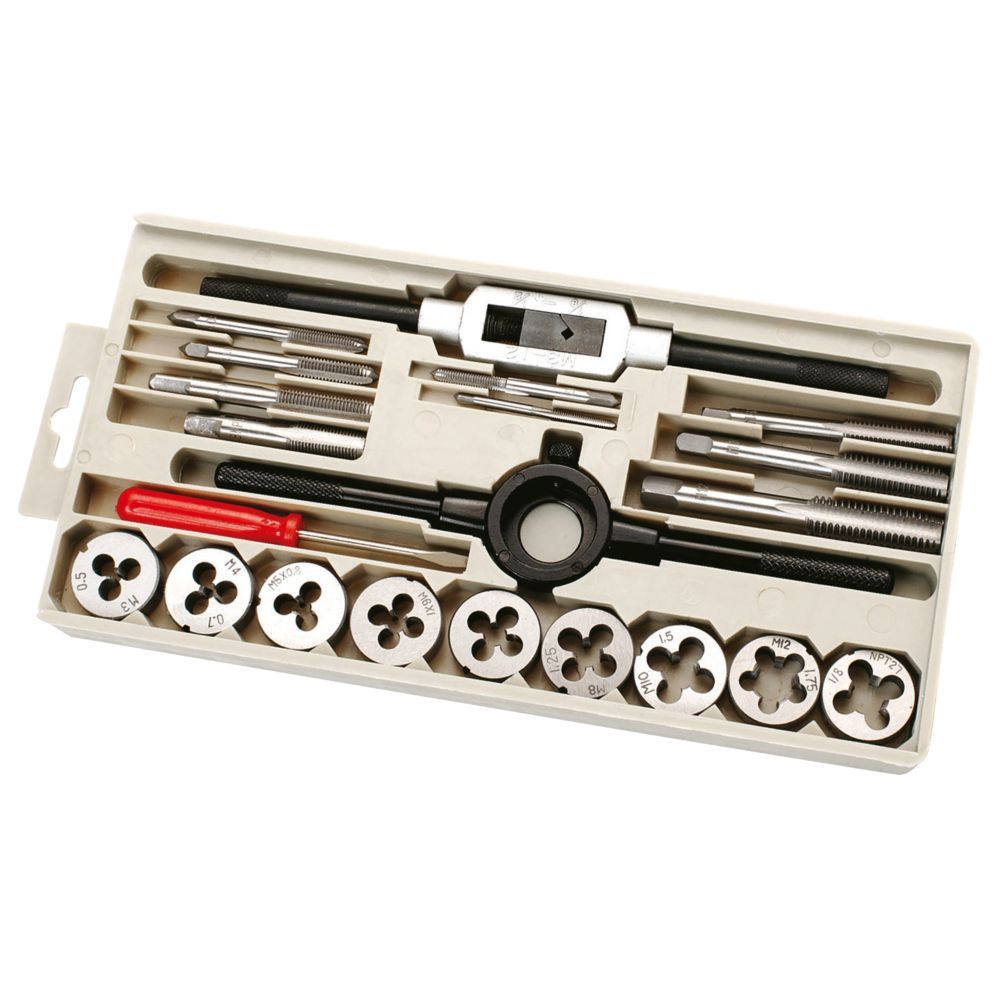 Image of C.K 3-12mm Metric Tap & Die Set 21 Pieces 