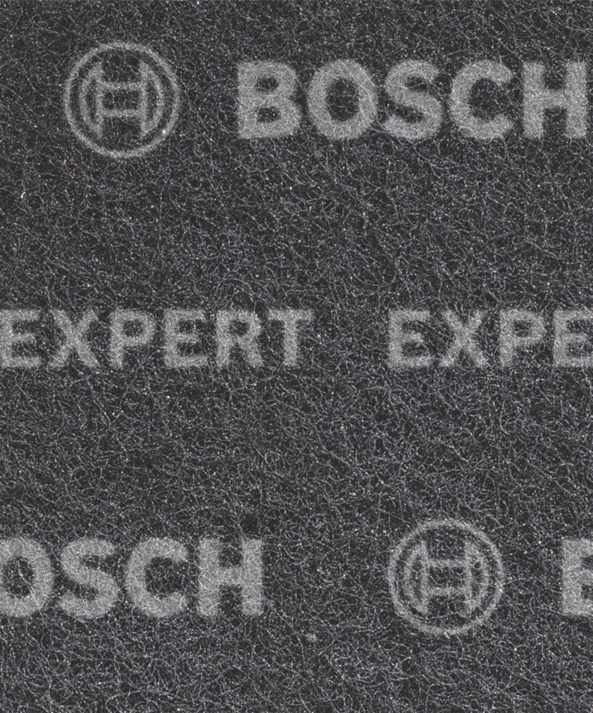 Image of Bosch Expert N880 120-Grit Multi-Material Fleece Pads 140mm x 115mm Black 2 Pack 