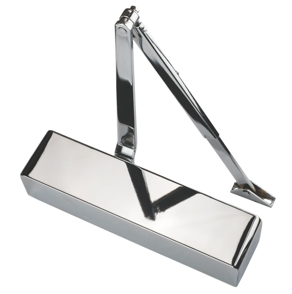 Image of Eclipse 100 Series Overhead Door Closer Polished Chrome 
