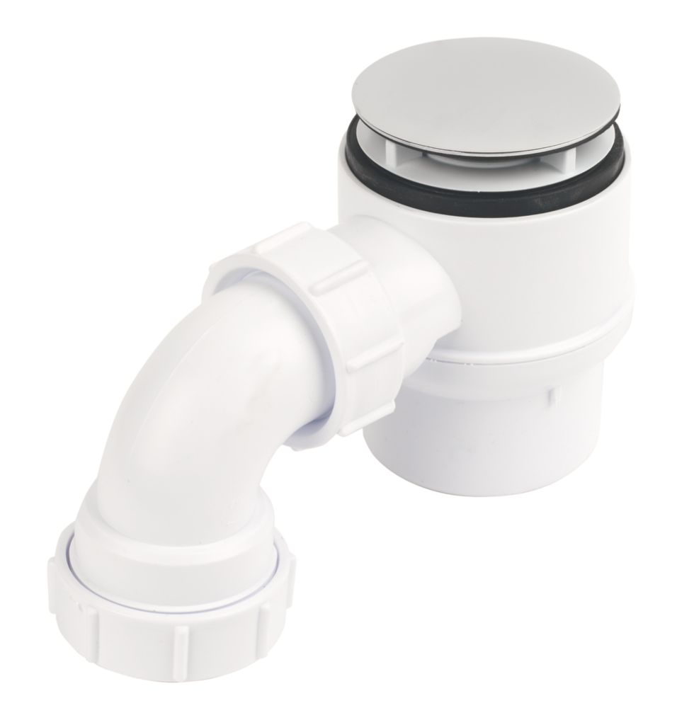 Image of McAlpine Shower Trap Chrome Effect 70mm 