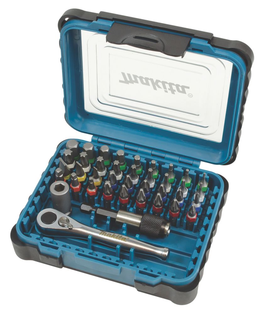 Image of Makita 1/4" Hex Shank Mixed Screwdriver Bit Set 39 Pieces 