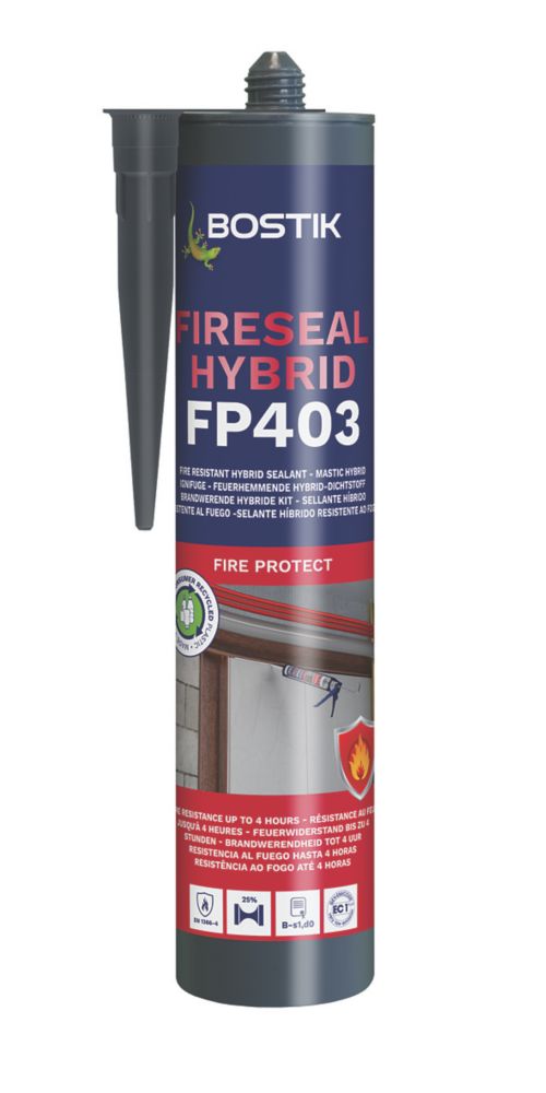 Image of Bostik FP403 Fire Resistant Hybrid Sealant White 290ml 