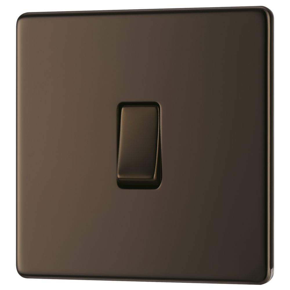 Image of LAP 20A 16AX 1-Gang Intermediate Switch Black Nickel 