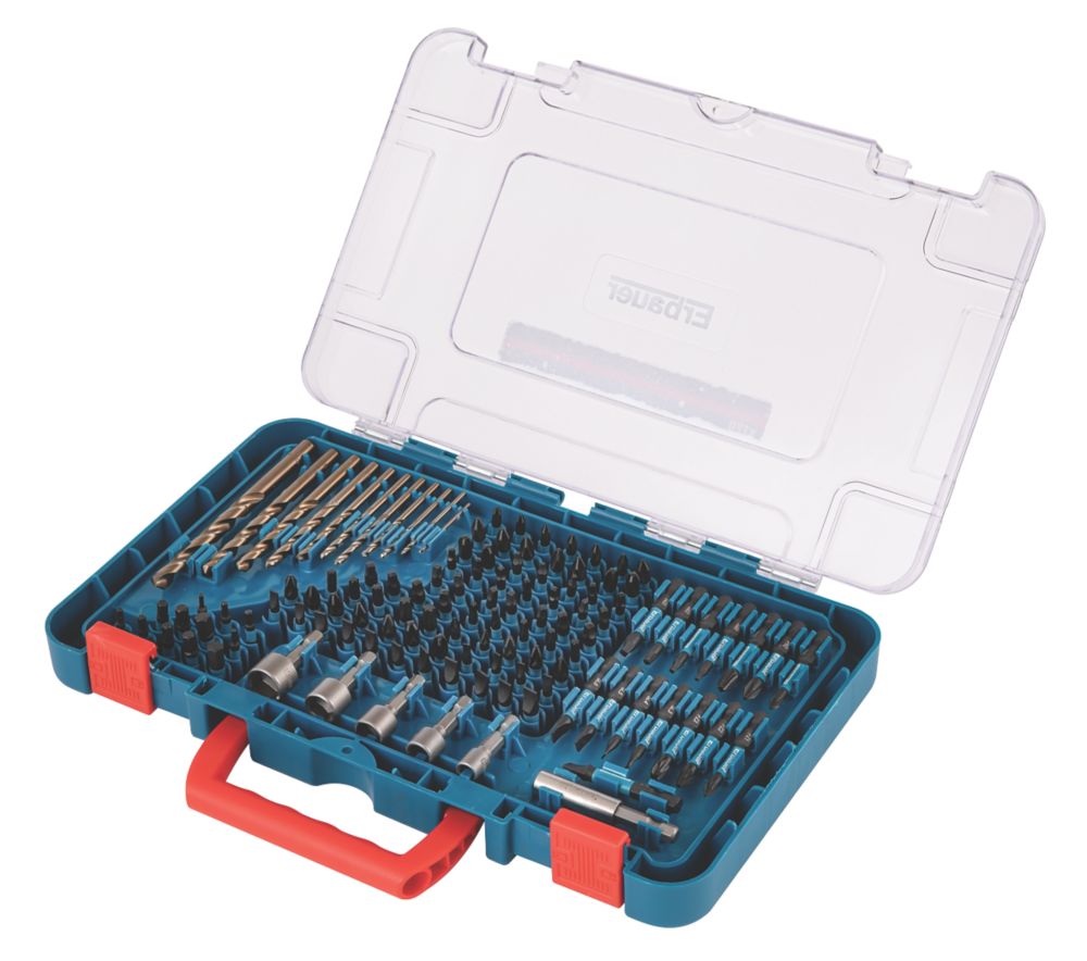 Image of Erbauer M35 HSS Straight & Hex Shank Power Tool Accessories Set 120 Pieces 