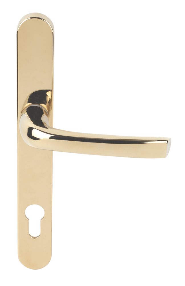 Image of Mila ProLinea Lever Door Handles Type B Pair Gold 