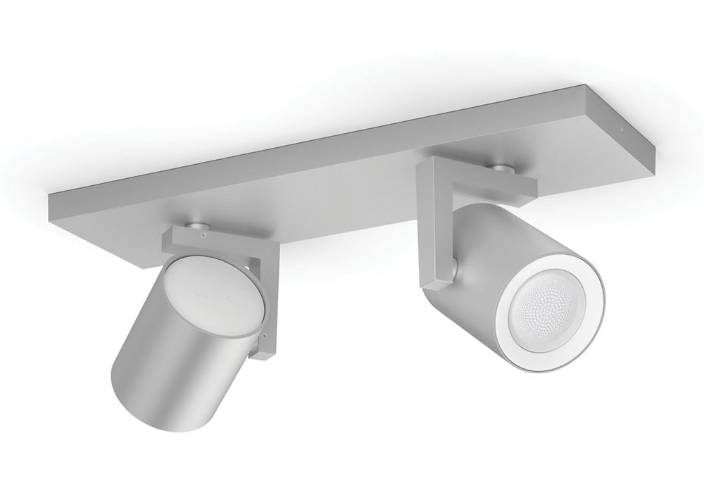 Image of Philips Hue Argenta LED Double Spotlight Aluminium 6W 700lm 