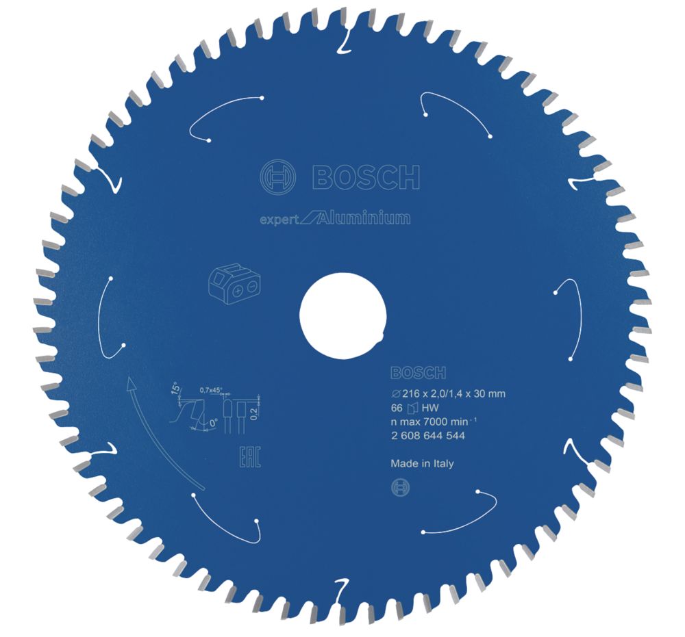 Image of Bosch Expert Aluminium Circular Saw Blade 216mm x 30mm 66T 