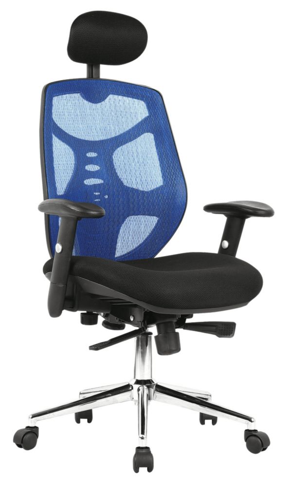Image of Nautilus Designs Polaris High Back Executive Chair Blue 