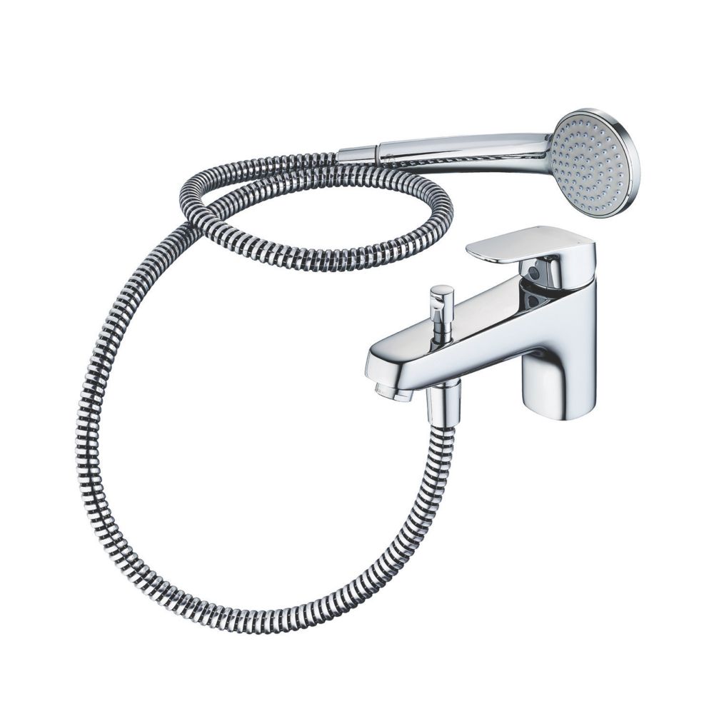 Image of Ideal Standard Ceraflex Deck-Mounted Bath Shower Mixer Chrome 