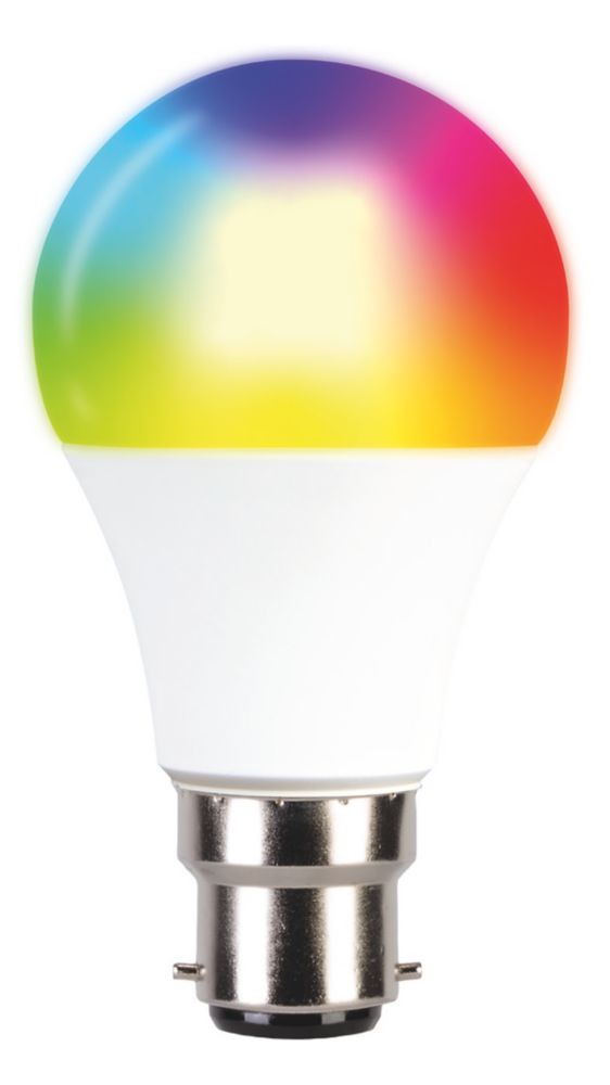 Image of TCP BC A60 RGB & White LED Smart Light Bulb 9W 806lm 