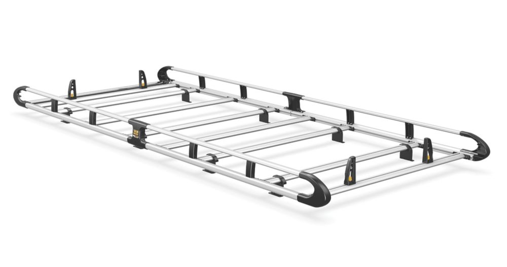 Image of Van Guard Volkswagen Transporter T5 2002 - 2015 Roof Rack - 8-bar ULTIRack+ L2 H1 Twin Door 