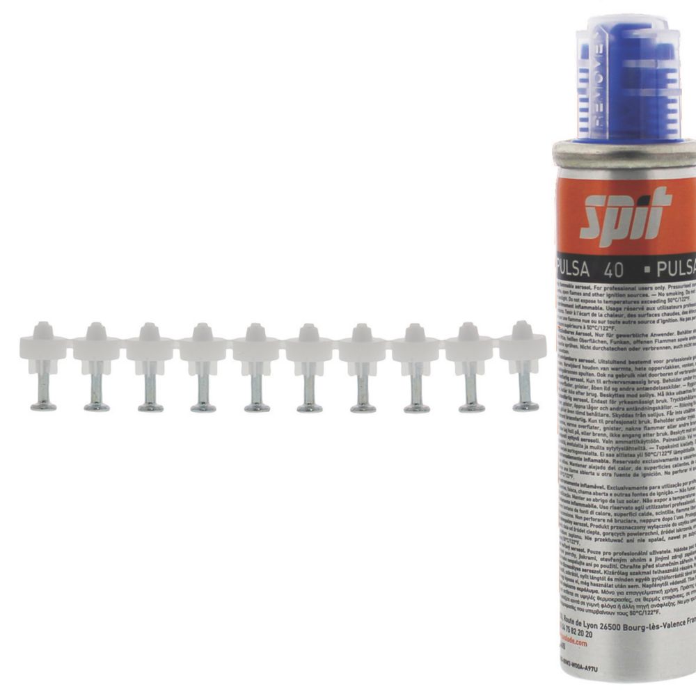 Image of Spit Zinc-Plated CG6 Collated Nails 6.3mm x 20mm 100 Pack 