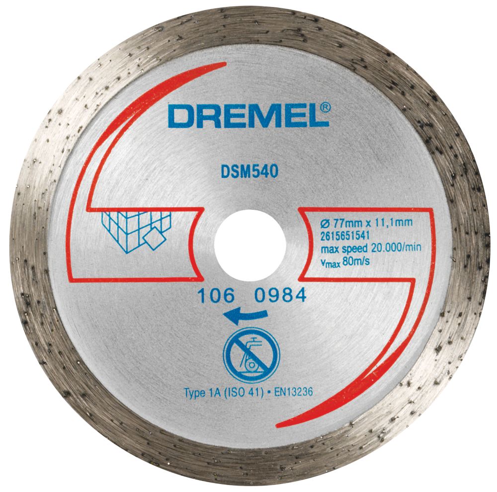 Image of Dremel DSM540 Tile Compact Saw Cutting Wheel 3" 