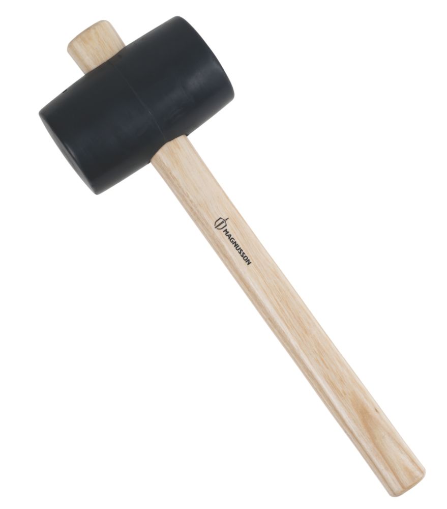 Image of Magnusson Black Head Rubber Mallet 16oz 