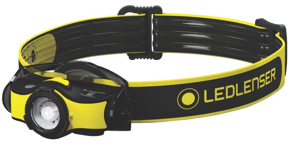 Image of LEDlenser IH5R Rechargeable LED Head Torch Black/Yellow 400lm 