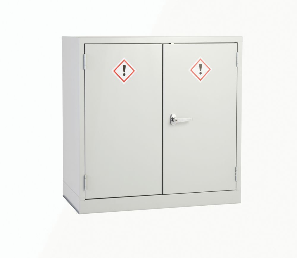 Image of 1-Shelf COSHH Cabinet Grey 915mm x 457mm x 915mm 