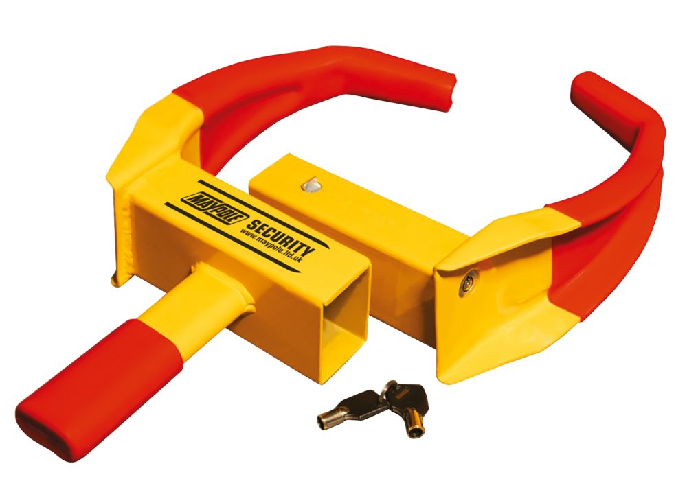 Image of Maypole Universal Wheel Clamp Yellow 