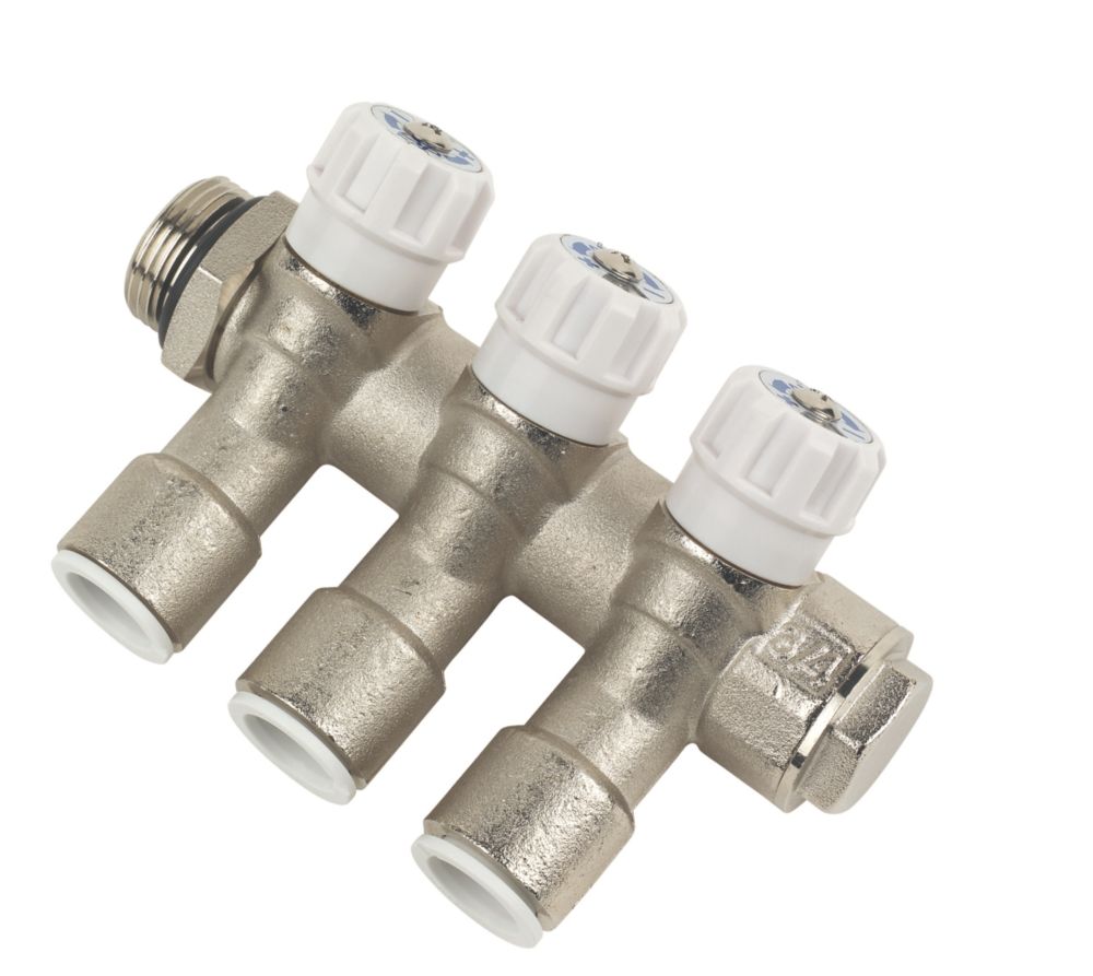Image of JG Speedfit 3 Port Modular Manifold Silver 